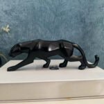 KAVIART Black Panther Decorative for Home & Office Decor | Perfect for Gifting Decorative Showpiece - 25 cm (Resin, Black) - Image 2