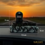 KAVIART Premium Shivling, Shiva Lingam for Home Temple, Office, Car Dashboard, Shivratri Decorative Showpiece - 8 cm (Resin, Black) - Image 3