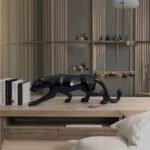 KAVIART Black Panther Decorative for Home & Office Decor | Perfect for Gifting Decorative Showpiece - 25 cm (Resin, Black) - Image 4