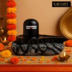 KAVIART Premium Shivling, Shiva Lingam for Home Temple, Office, Car Dashboard, Shivratri Decorative Showpiece - 8 cm (Resin, Black) - Image 4