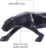 KAVIART Black Panther Decorative for Home & Office Decor | Perfect for Gifting Decorative Showpiece - 25 cm (Resin, Black) - Image 6