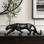KAVIART Black Panther Decorative for Home & Office Decor | Perfect for Gifting Decorative Showpiece - 25 cm (Resin, Black) - Image 7