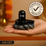 KAVIART Premium Shivling, Shiva Lingam for Home Temple, Office, Car Dashboard, Shivratri Decorative Showpiece - 8 cm (Resin, Black) - Image 6