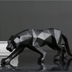 KAVIART Black Panther Decorative for Home & Office Decor | Perfect for Gifting Decorative Showpiece - 25 cm (Resin, Black) - Image 8