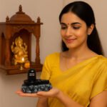 KAVIART Premium Shivling, Shiva Lingam for Home Temple, Office, Car Dashboard, Shivratri Decorative Showpiece - 8 cm (Resin, Black) - Image 7