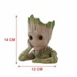 Kaviart Cute Tree Groot Figurine Showpiece | Synthetic Resin Groot Cartoon Character Inspired Statue for Home Décor Groot, Desk & Gift use - Image 2