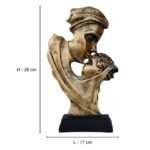 Premium Resin Mother & Child Sculpture | Artistic Modern Showpiece for Home Décor | Elegant Resin Statue for Living Room, Bedroom & Gifting - Image 2