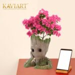 Kaviart Cute Tree Groot Figurine Showpiece | Synthetic Resin Groot Cartoon Character Inspired Statue for Home Décor Groot, Desk & Gift use - Image 5