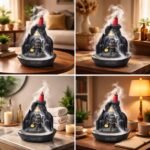 Kaviart Adiyogi Poly Resin Backflow Incense Holder with 25 Cones | 10 cm Lord Shiva Smoke Fountain | Reflux Dhoop Cone Stand for Puja, Meditation, Yoga & Home Decor - Image 3