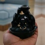Kaviart Adiyogi Poly Resin Backflow Incense Holder with 25 Cones | 10 cm Lord Shiva Smoke Fountain | Reflux Dhoop Cone Stand for Puja, Meditation, Yoga & Home Decor - Image 4
