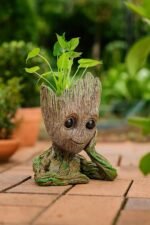 Kaviart Cute Tree Groot Figurine Showpiece | Synthetic Resin Groot Cartoon Character Inspired Statue for Home Décor Groot, Desk & Gift use - Image 3