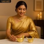 Kaviart Golden Ceramic Birds Figurine Set | Luxury Home Décor Showpiece for Living Room, Bedroom, Office & Table Decoration | Elegant Love Birds Statue Gift (Set of 2) - Image 4