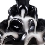 KAVIART Resin Backflow Smoke Fountain Incense Holder – Waterfall Design Aromatherapy Showpiece for Home Décor, Meditation & Relaxation (with 10 Free Backflow Cones) - Image 2