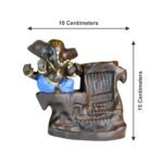 KAVIART Resin Lord Ganesha Idol Backflow Incense Holder with 25 Free Smoke Cones | Spiritual Showpiece for Mandir, Home Decor & Gift - Image 2