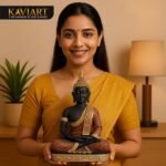 KAVIART Synthetic Resin Meditating Buddha Statue – Decorative Showpiece Idol for Home Décor, Meditation, Positivity & Gifts - Image 4