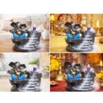 KAVIART Resin Lord Ganesha Idol Backflow Incense Holder with 25 Free Smoke Cones | Spiritual Showpiece for Mandir, Home Decor & Gift - Image 4