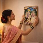Kaviart Radha Krishna Resin Art Wall Frame | 12 x 9 Inch | Artificial Diamond Embellished | Glass-Free, Damage Resistant | Premium Glossy Finish Home & Temple Decor - Image 5