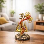 KAVIART Divine Lord Shiva Trishul Car Dashboard Idol with Om & Damru, Premium Resin Religious Decor, Vastu & Protection Showpiece for Car, Home - Image 4