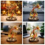 KAVIART Divine Lord Shiva Trishul Car Dashboard Idol with Om & Damru, Premium Resin Religious Decor, Vastu & Protection Showpiece for Car, Home - Image 3