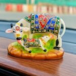 KAVIART Resin Kamdhenu Cow with Calf Idol for Mandir & Pooja Room | Vastu Sacred Statue | Religious Home & Temple Décor Gift - Image 2